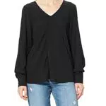 ONLY Onlmette Uma L/S Top Noos Wvn T-Shirt, Elderberry
