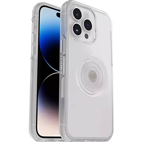 Otterbox Cover per iPhone 14 Pro Max con PopGrip PopSockets - Resistente agli urti - Trasparente