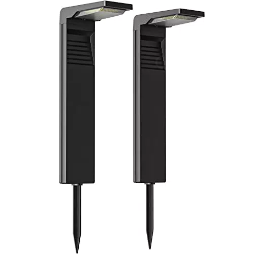 OUSFOT Faretti Giardino Solari IP65 con 2 Modalità di Illuminazione - Luci da Giardino Energia Solare a Terra