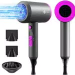 Slopehill Phon Ionico Professionale con Motore AC 1800w e 3 Impostazioni di Temperatura