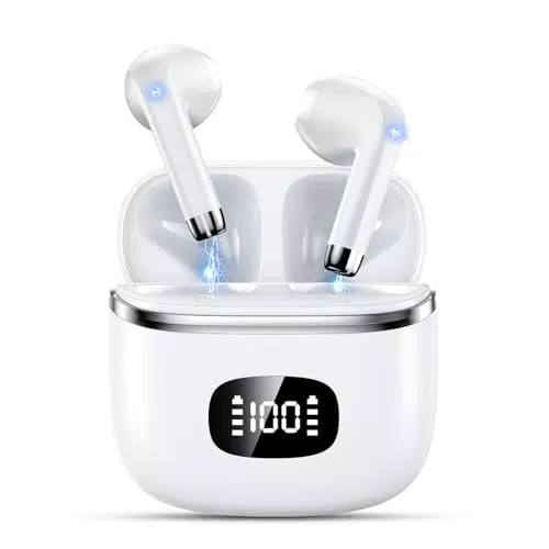 Cuffie Bluetooth POMUIC Stereo HiFi con 4 Microfoni ENC - Cancellazione Rumore IPX7