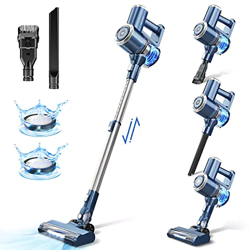 PrettyCare Aspirapolvere Senza Fili 4 in 1 Potente - Autonomia 30 Minuti