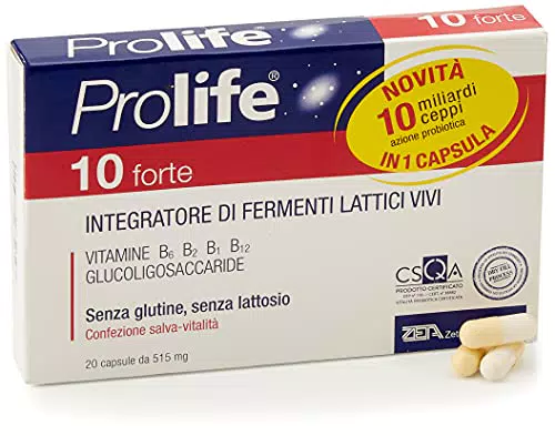 Prolife Integratore Probiotici 10 Miliardi - 20 Capsule da 515 mg