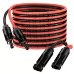 Proster Cavo per Pannelli Solari 10AWG con Impermeabilità IP68 e Connettori Femmina e Maschio