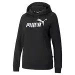 PUMA Felpa con Cappuccio Ess+ Metallic Logo Donna