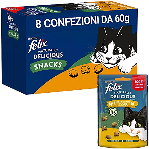 Purina Felix Snack Gatti con Pollo e Erba Gatta