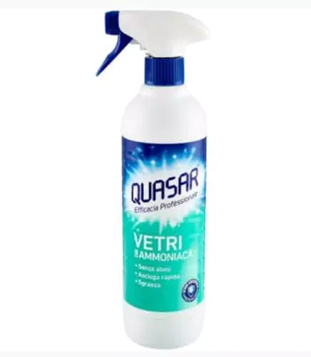 Quasar Detergente Vetri Con Ammoniaca Spray 580ml