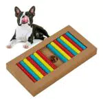 Relaxdays Gioco Interattivo per Cani e Gatti, Dog Puzzle in Legno MDF
