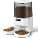 Distributore Automatico Cibo Gatti Rellorus con Doppie Ciotole e Registratore Vocale