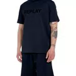 Replay T-Shirt Uomo Manica Corta con Stampa Logo