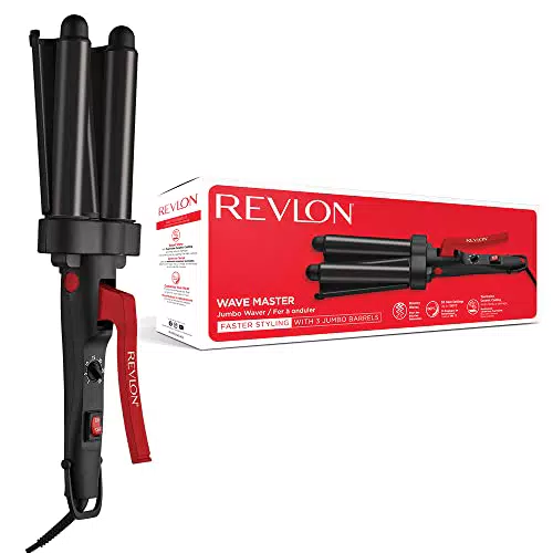Revlon Wave Master Jumbo Waver - Piastra per Capelli con Rivestimento in Ceramica e Tormalina