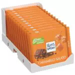 Ritter Sport Caramello Salato, Tavoletta di Cioccolato al Latte con Burro e Caramello Croccante
