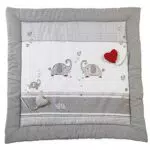 Tappetino da Gioco per Bambini Jumbotwins - 100 x 100 cm - Imbottito - Mussola di Cotone - Traspirante e Morbido
