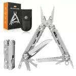 Coltello Multiuso 14 in 1 in Acciaio Inossidabile - Utensile Multifunzione per Campeggio e Fai da Te