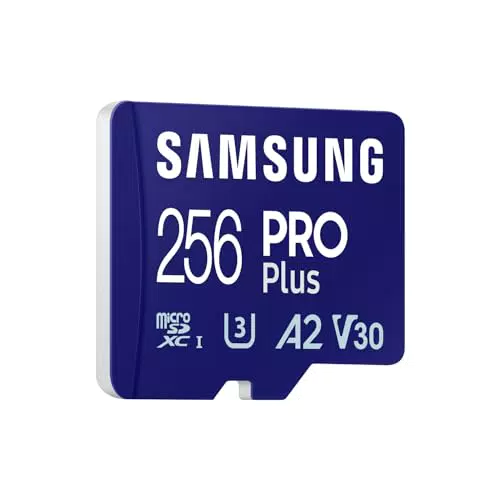 Samsung PRO Plus MicroSD da 256GB UHS-I U3 - Fino a 180 MB/s