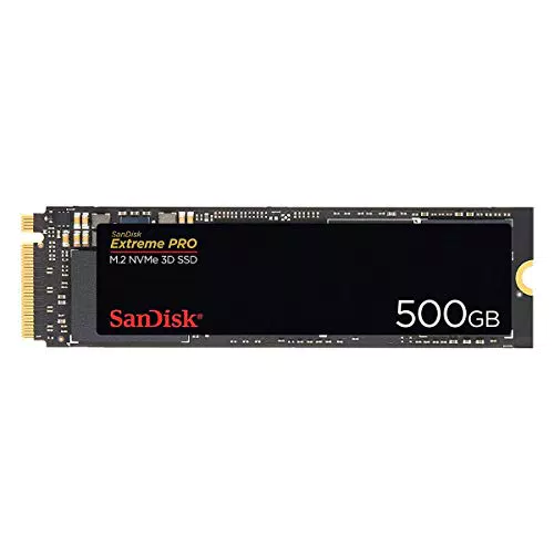 SanDisk SSD Extreme PRO M.2 NVMe 3D da 500 GB - Velocità di lettura 3.400 MB/s