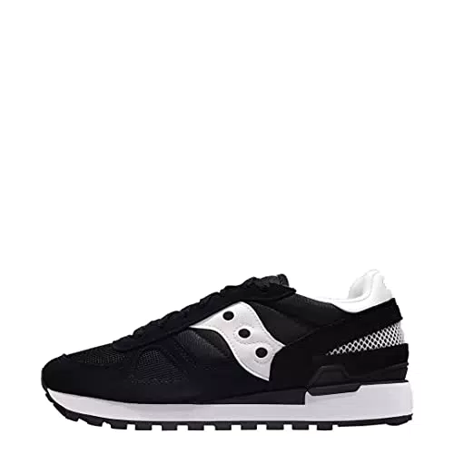 Saucony Shadow - Sneaker da donna nera, bianca e argento