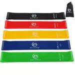 Elastici Fitness Bande Elastiche per Yoga Pilates con Guida Allenamento e Borsa Portaoggetti