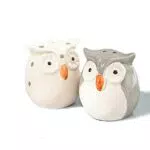 Set sale e pepe a forma di gufetti con scatola trasparente - Marca X