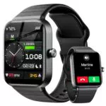 Smartwatch Uomo con Chiamate Bluetooth e Alexa Integrato - Fitness Tracker IP68 con Monitor del Sonno e Stress