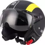 Casco Moto Sparco Riders Demi Jet - Nero/Giallo Fluo
