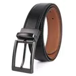 Cintura Uomo Sunya in Pelle Reversibile 33mm - Casual e Formale con Confezione Regalo
