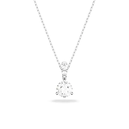 Pendente Swarovski Solitaire Placcato Rodio