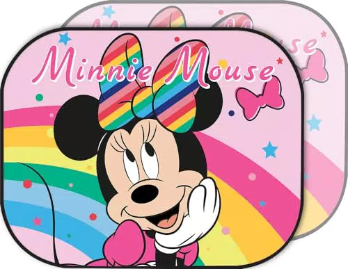 Disney Minnie Sunshade - Coppia di Tendine Parasole Auto Bambina