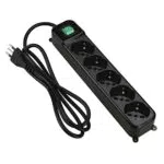Multipresa Tecnoware con 5 Uscite Schuko/Italia e Protezione Bambini