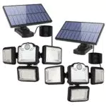 TENDOVO Luce Solare LED Esterno Interno con Sensore di Movimento - Lampada Solare Impermeabile da Giardino
