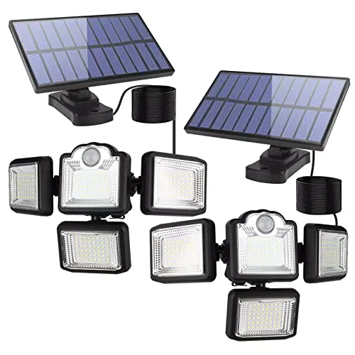 TENDOVO Luce Solare LED Esterno Interno con Sensore di Movimento - Lampada Solare Impermeabile da Giardino