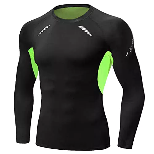 Maglia a Compressione Uomo Manica Lunga Terecey - Tecnica Traspirante e Asciugatura Rapida