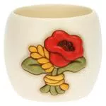 THUN Cachepot Ceramica Decorata Papavero Spiga Grano Ø 12 cm
