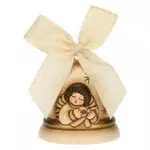 THUN - Campanella Oro Limited Edition 2021 con Angelo - Ceramica e Nastro d'Organza