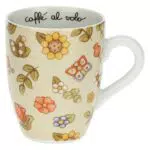 THUN - Tazza in Porcellana con Motivo Fiori e Girasoli