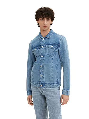 Tom Tailor Denim Giacca di Jeans Denim Blu