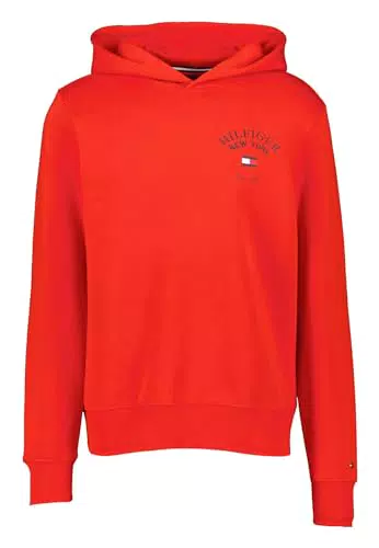Tommy Hilfiger Felpa con Cappuccio Arched Varsity - Modello MW0MW33641