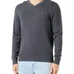 Tommy Hilfiger Maglione V-Neck Classic in Cotone.