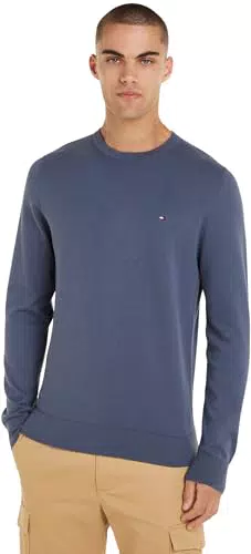Tommy Hilfiger Maglione Girocollo in Cotone - Uomo