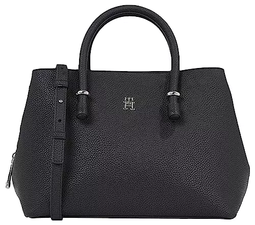 Borsa a Tracolla Donna Tommy Hilfiger TH Emblem Satchel - Modello AW0AW15224