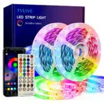 TVLIVE Striscia LED 20 Metri con APP e Controller Bluetooth - 28 Modalità Musicale