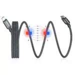 Twozoh - Cavo Magnetico USB C 1M, Ricarica Rapida per iPhone, iPad, MacBook, Samsung Galaxy
