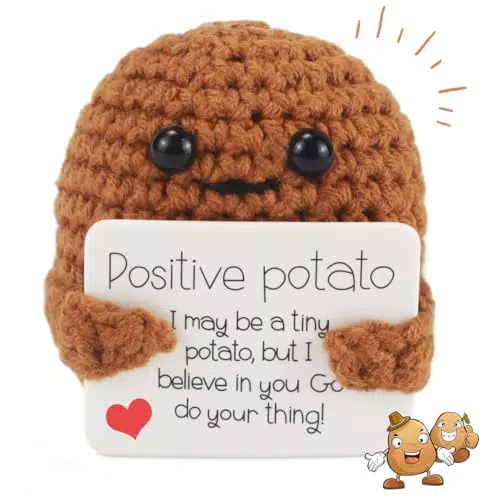 Pocket Hug Positive Potato - Peluche Mini per Famiglia, Amici e Bambini