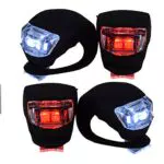 VeloChampion Luci per Bici Set Anteriore e Posteriore Impermeabile in Silicone