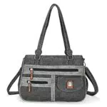 Borsa a tracolla donna in Pelle PU con Tasche Multiple - Grande Capacità e Stile Elegante