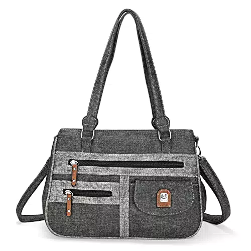 Borsa a tracolla donna in Pelle PU con Tasche Multiple - Grande Capacità e Stile Elegante