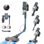 Aspirapolvere senza Fili Vistefly V12 Flex Potente 38000Pa - Touchscreen, 60 Min Autonomia - Blu
