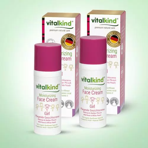 Vitalkind Crema idratante viso per bambine - Cura Naturale Premium