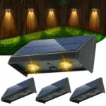 Lampada da Parete Esterno a Energia Solare LED IP65 Impermeabile per Giardino e Cortile