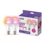 Lampadina Smart WiFi WiZ Goccia Smerigliata E27 con Tecnologia SpaceSense e Controllo Vocale